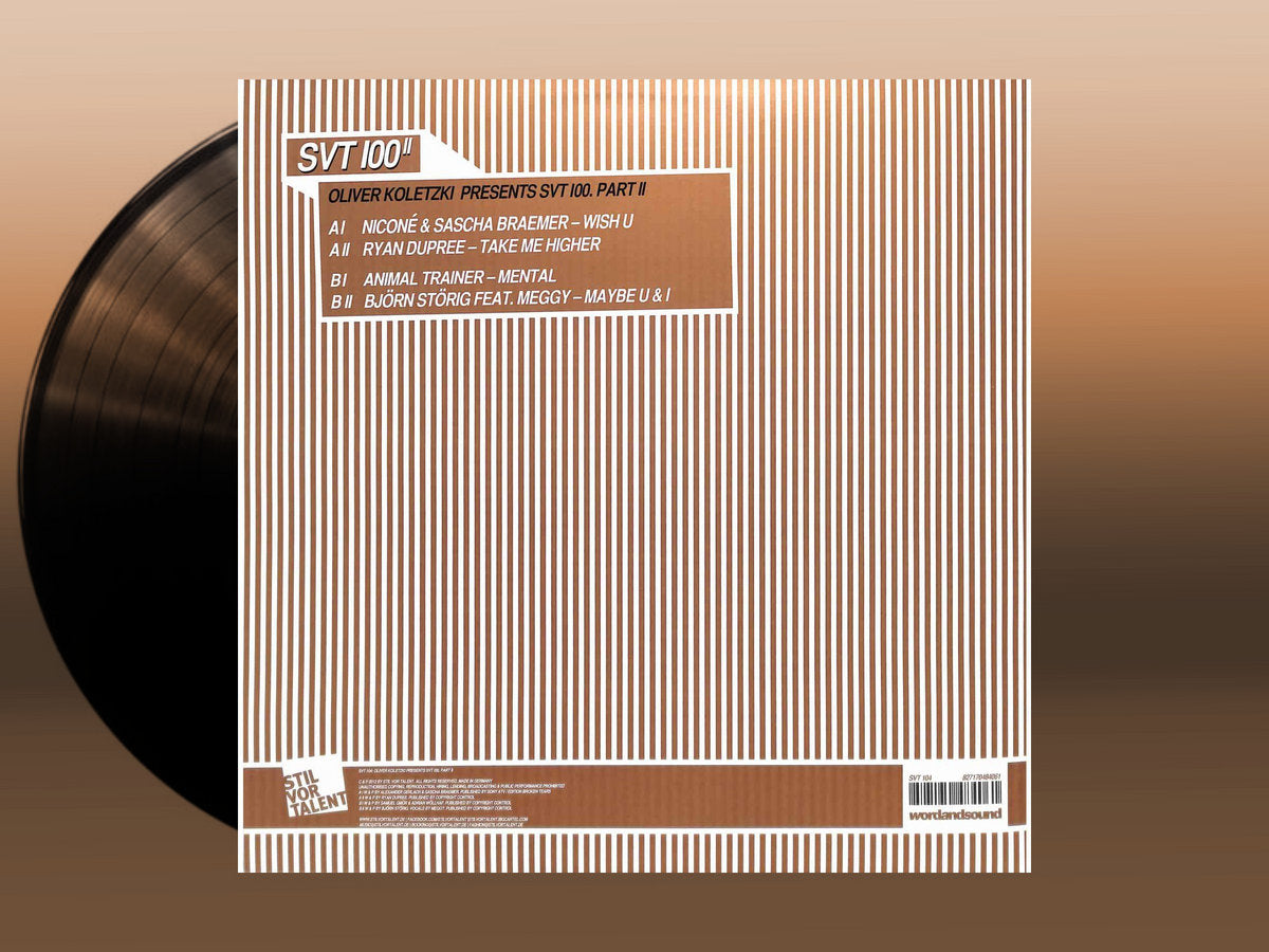 SVT100 VARIOUS ARTISTS | Oliver Koletzki presents Stil vor Talent 100 | 12" Vinyl