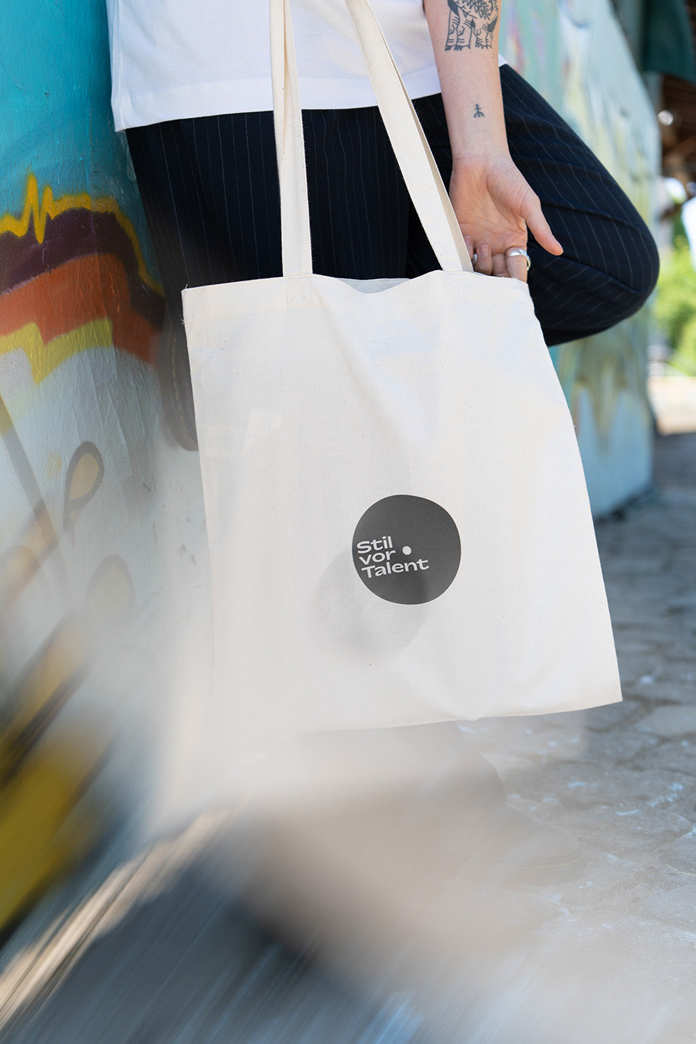 Tote Bag Stil vor Talent 20th Anniversary Logo