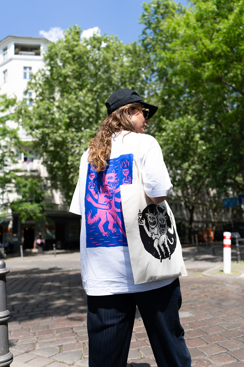 Tote Bag Devil Illustration