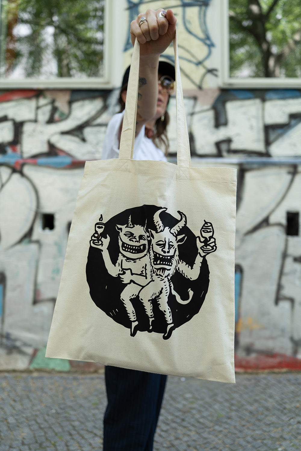Tote Bag Devil Illustration