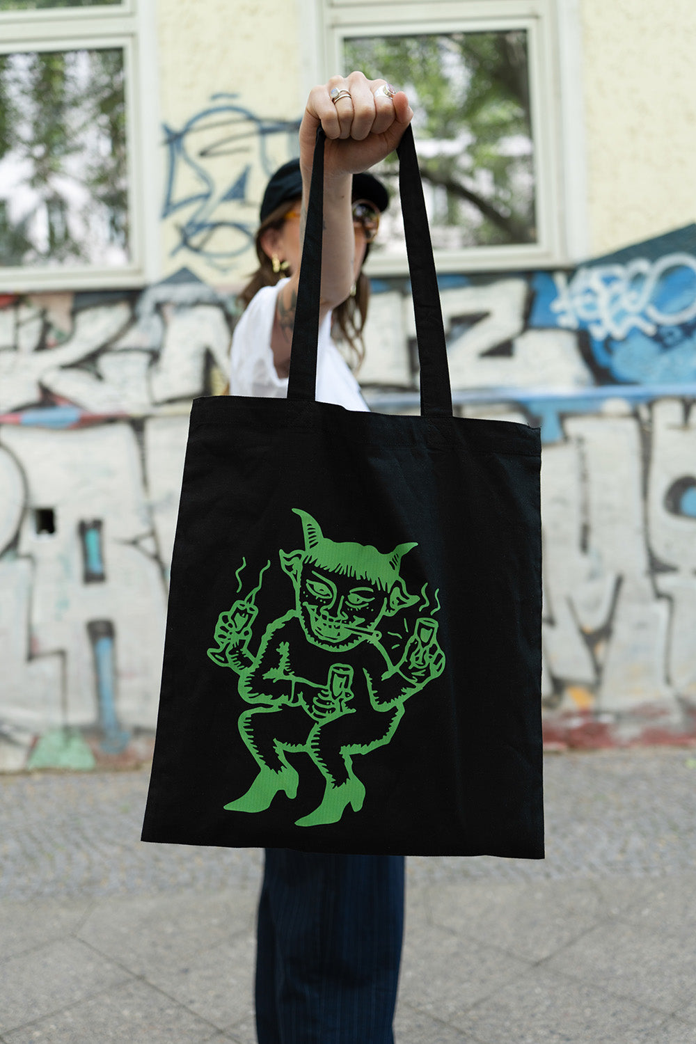 Tote Bag Devil Illustration