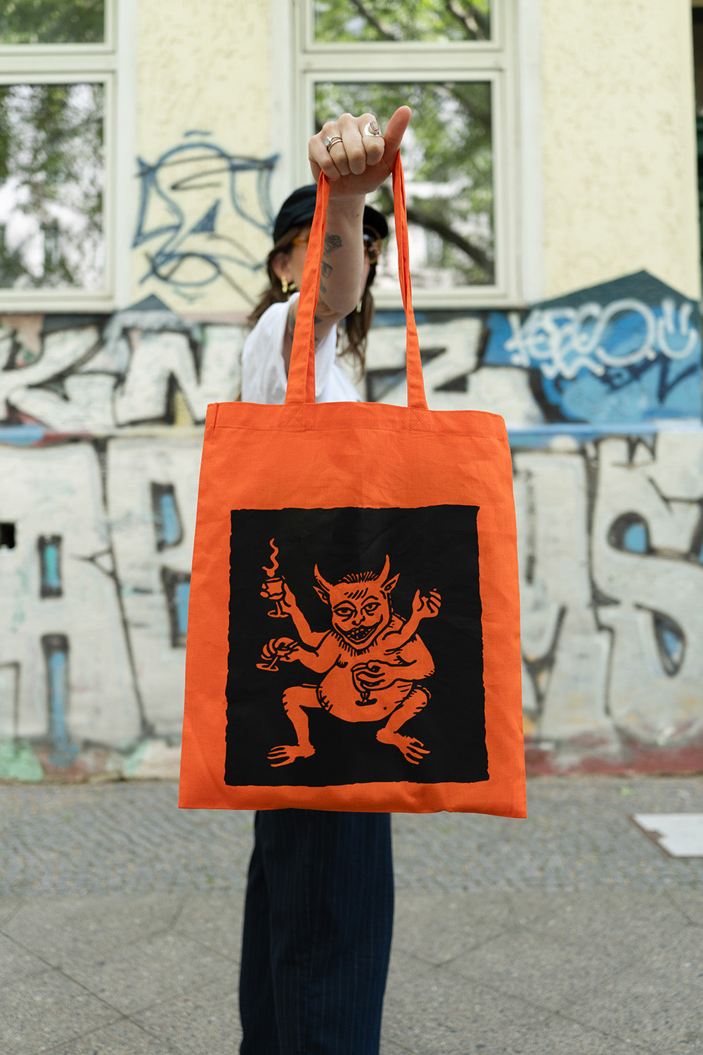 Tote Bag Devil Illustration