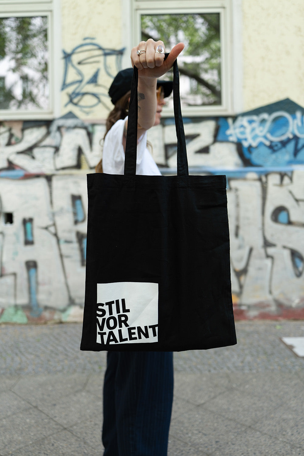 Tote Bag Stil vor Talent Logo
