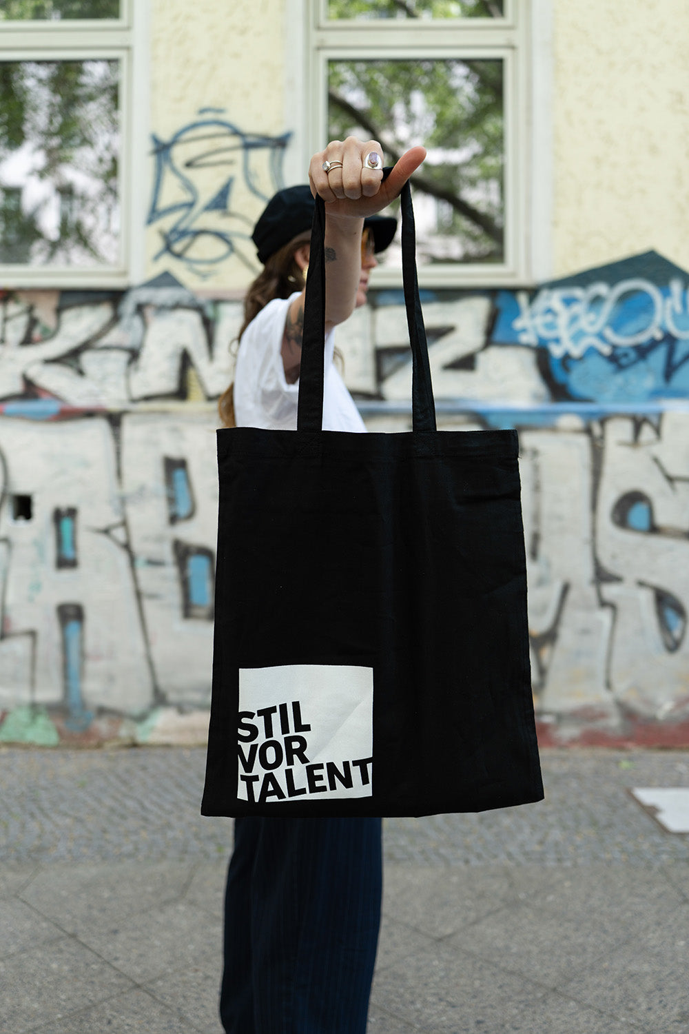 Tote Bag Stil vor Talent Logo