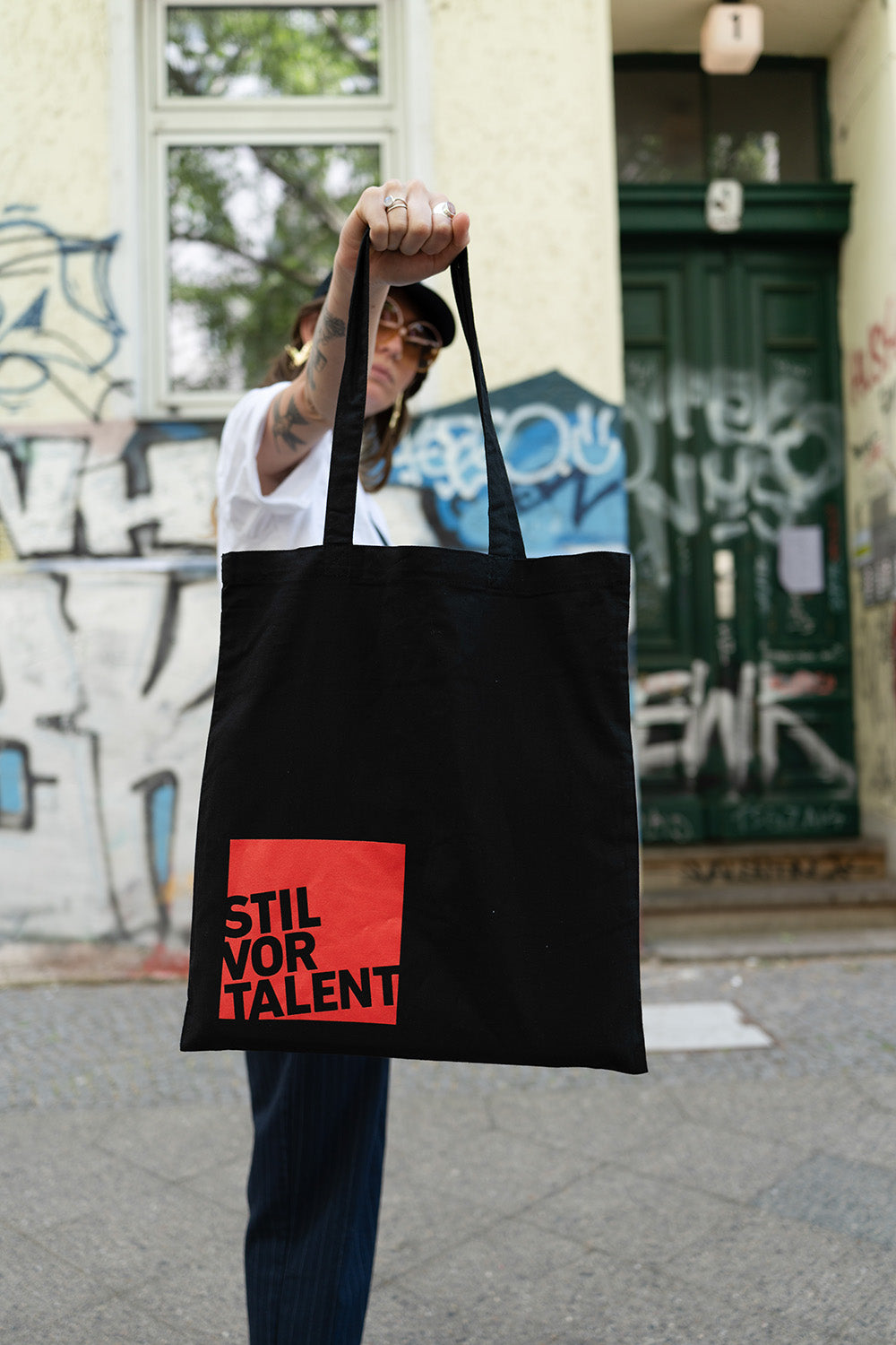 Tote Bag Stil vor Talent Logo