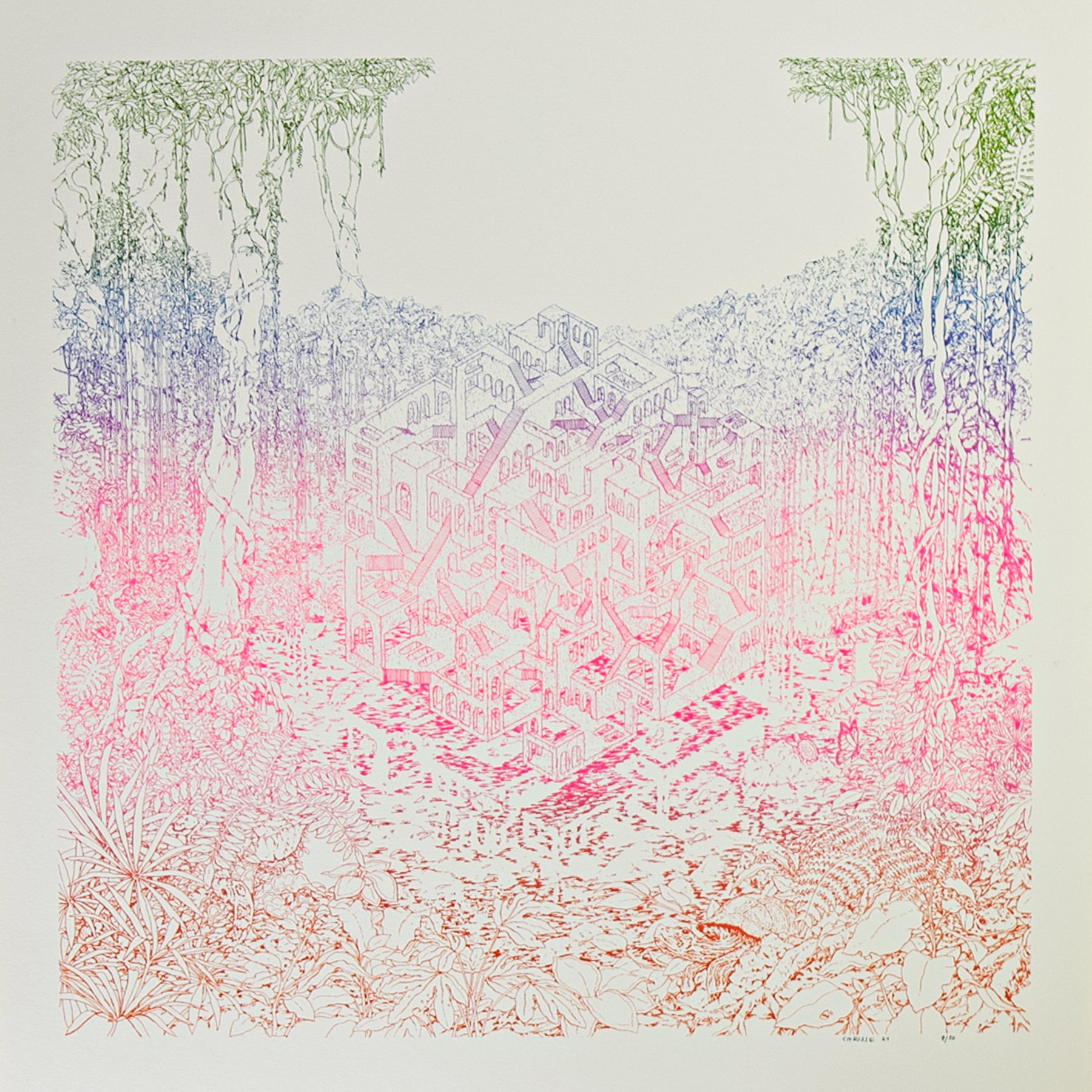 'Made of Wood' Silkscreen Print